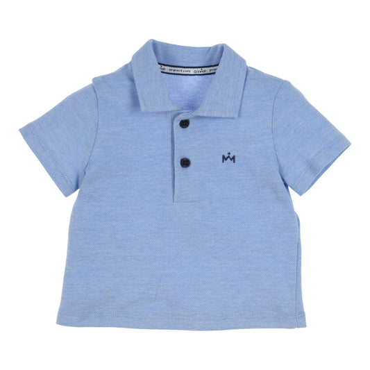 || Gymp || Basis polo shirt piqué blauw - Piccolo