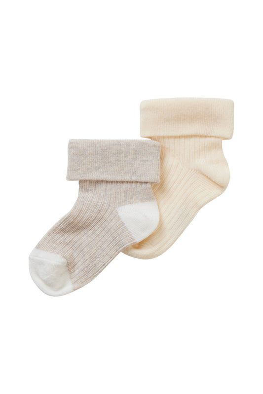 || Noppies || Unisex babysokjes set - Oatmeal