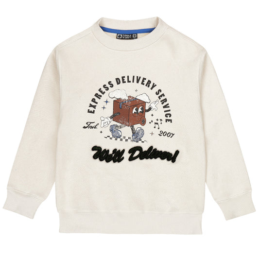 || Tumble ‘N Dry || Sweater met print ‘we’ll deliver’ - Yorkville