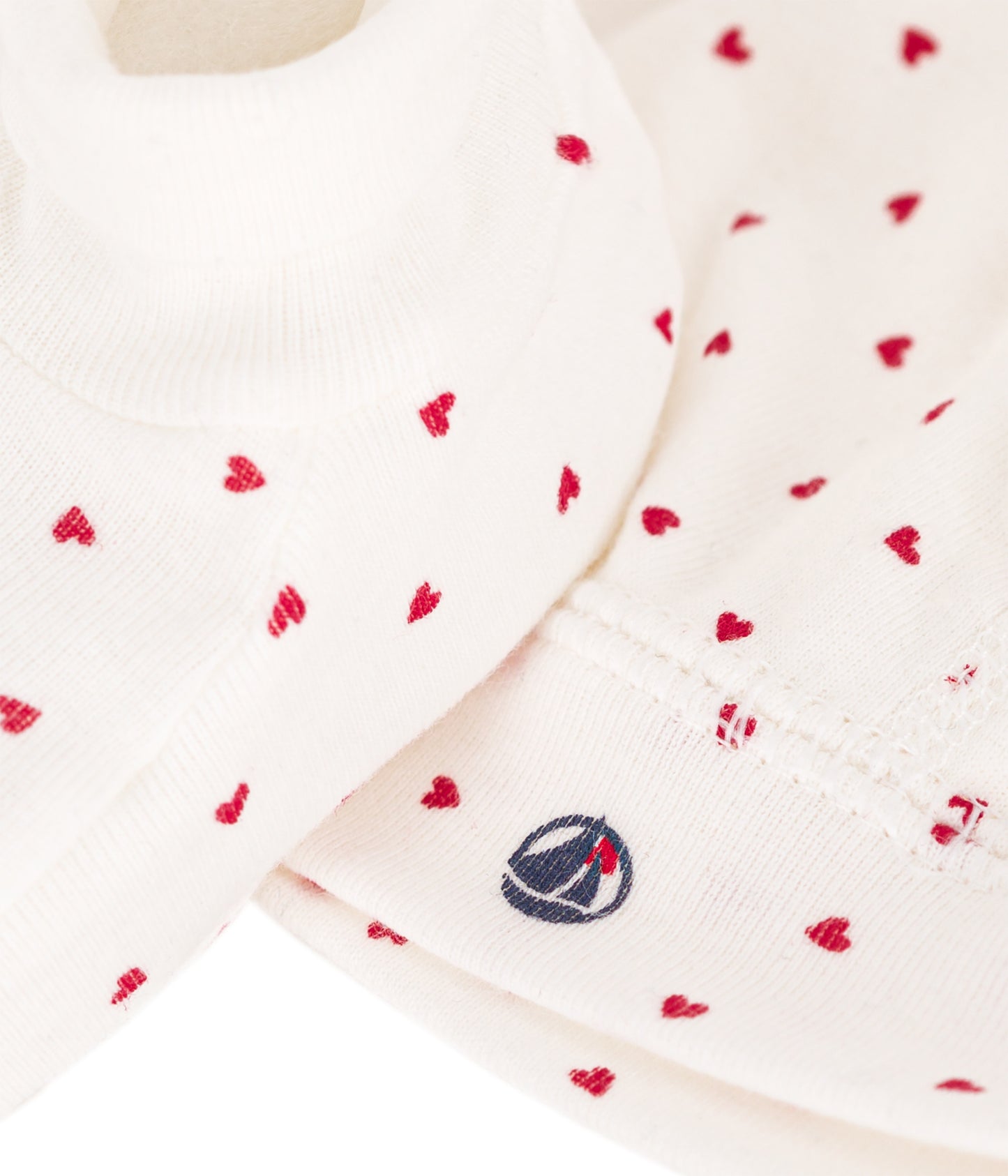 || Petit Bateau || Set met muts en sokjes - Hart