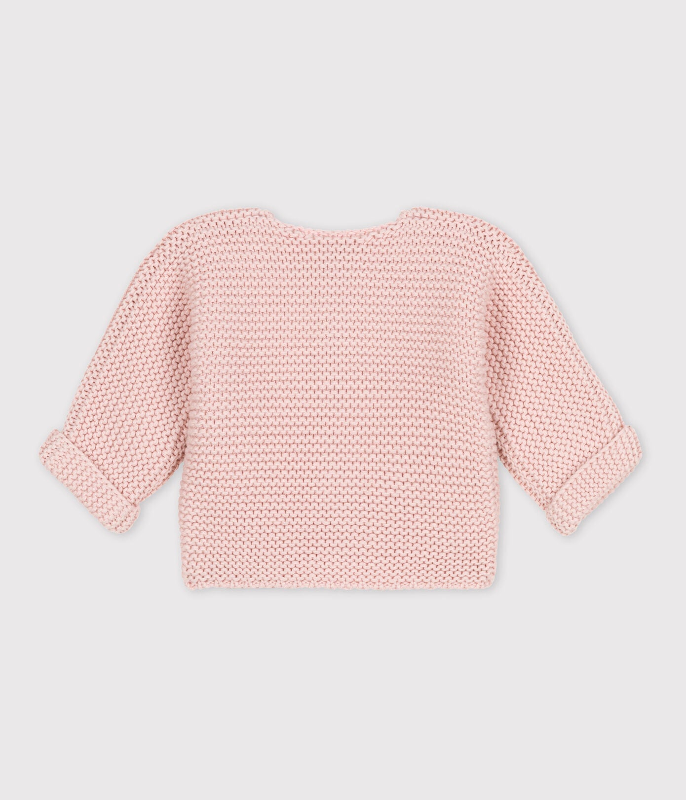 || Petit Bateau || Basis gebreid vest met knopen - Roze