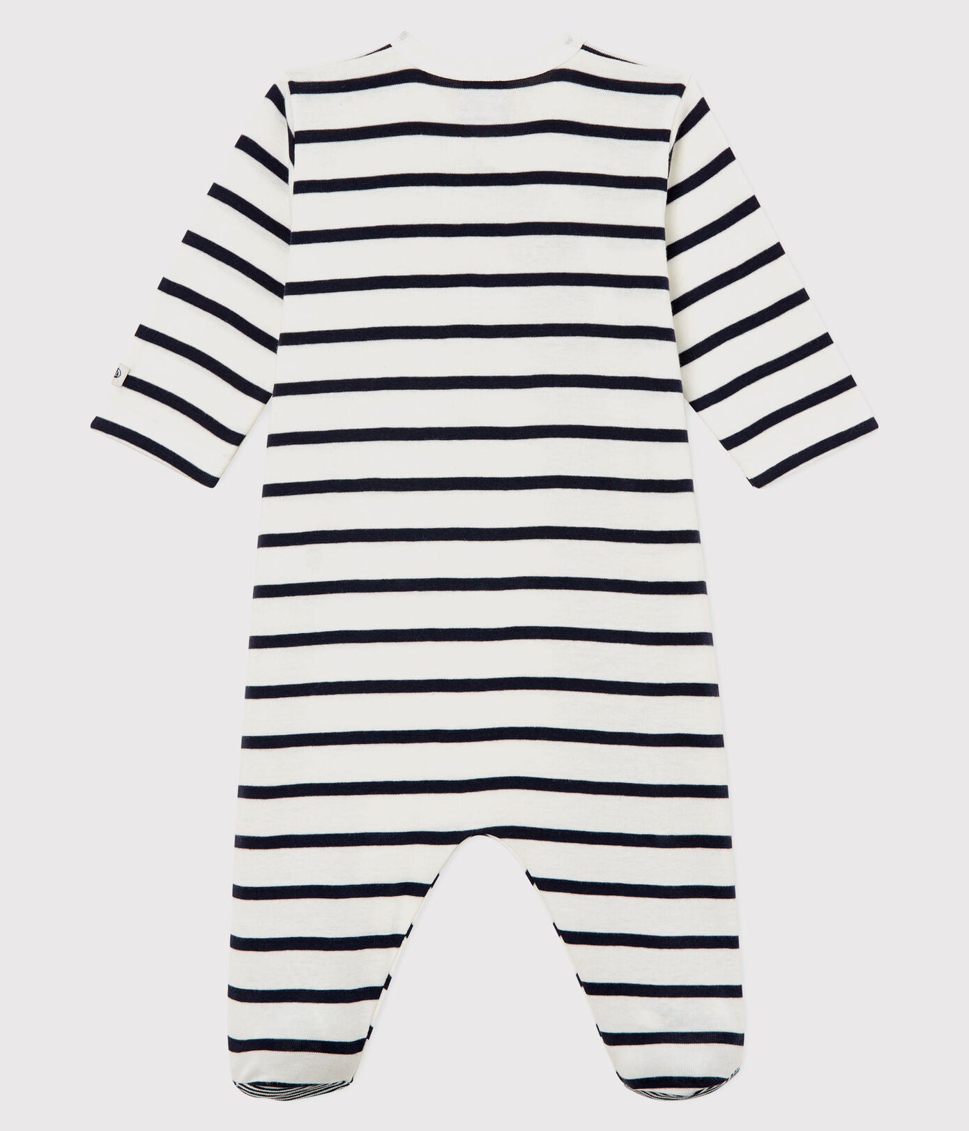 || Petit Bateau || Basis boxpak met voetjes - Gestreept