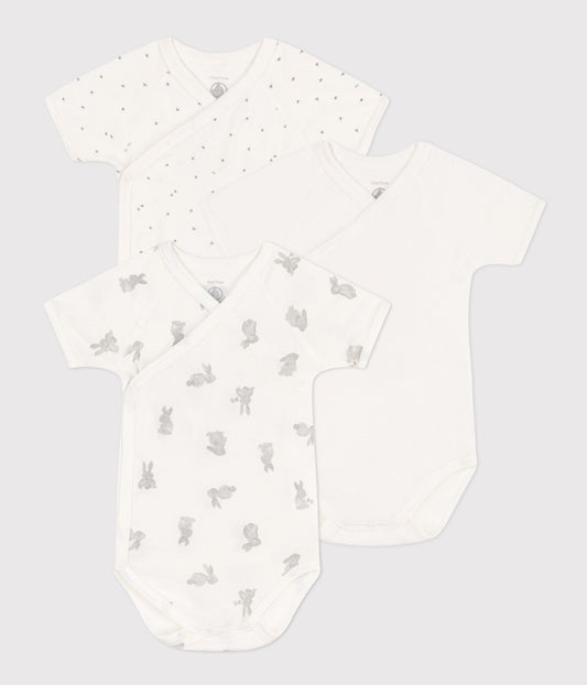 || Petit Bateau || Basis set overslagromper korte mouwen - Konijn