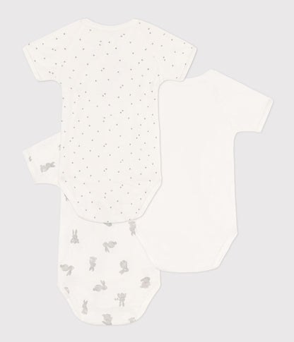 || Petit Bateau || Basis set overslagromper korte mouwen - Konijn