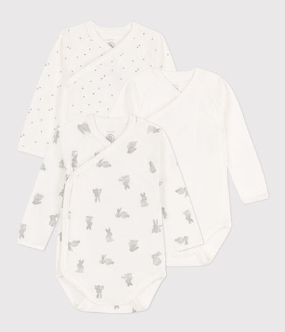 || Petit Bateau || Basis set overslagromper lange mouwen - Konijn