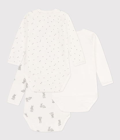 || Petit Bateau || Basis set overslagromper lange mouwen - Konijn