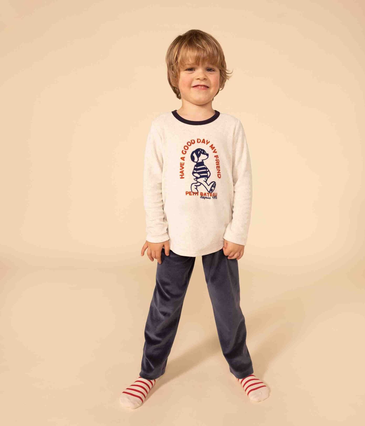 || Petit Bateau || Fluwelen pyjama met hond