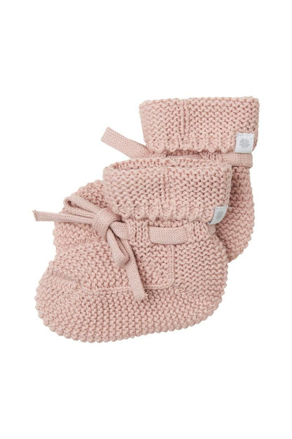 || Noppies || Basis gebreide newborn slofjes - Rose Smoke