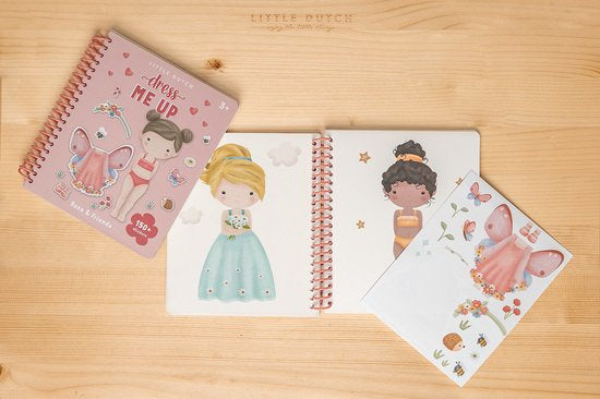 || Little Dutch || Aankleed- en stickerboek Rosa & Friends