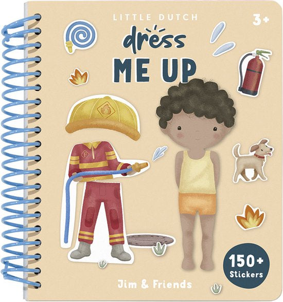 || Little Dutch || Aankleed- en stickerboek Jim & Friends