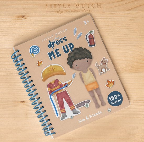 || Little Dutch || Aankleed- en stickerboek Jim & Friends