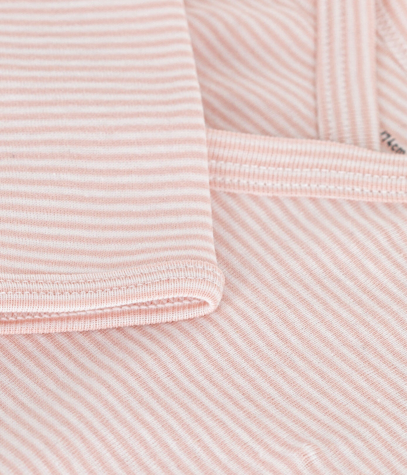 || Petit Bateau || Overslagromper gestreept lange mouwen - Roze