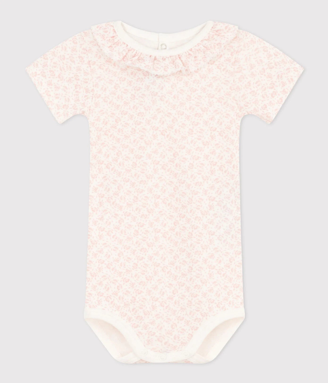 || Petit Bateau || Romper met korte mouwen en kraagje - Bloemen