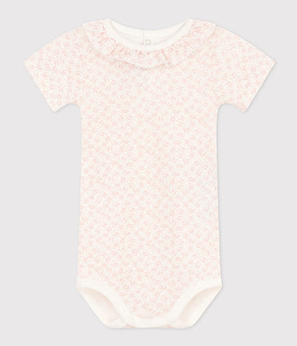 || Petit Bateau || Romper met korte mouwen en kraagje - Bloemen