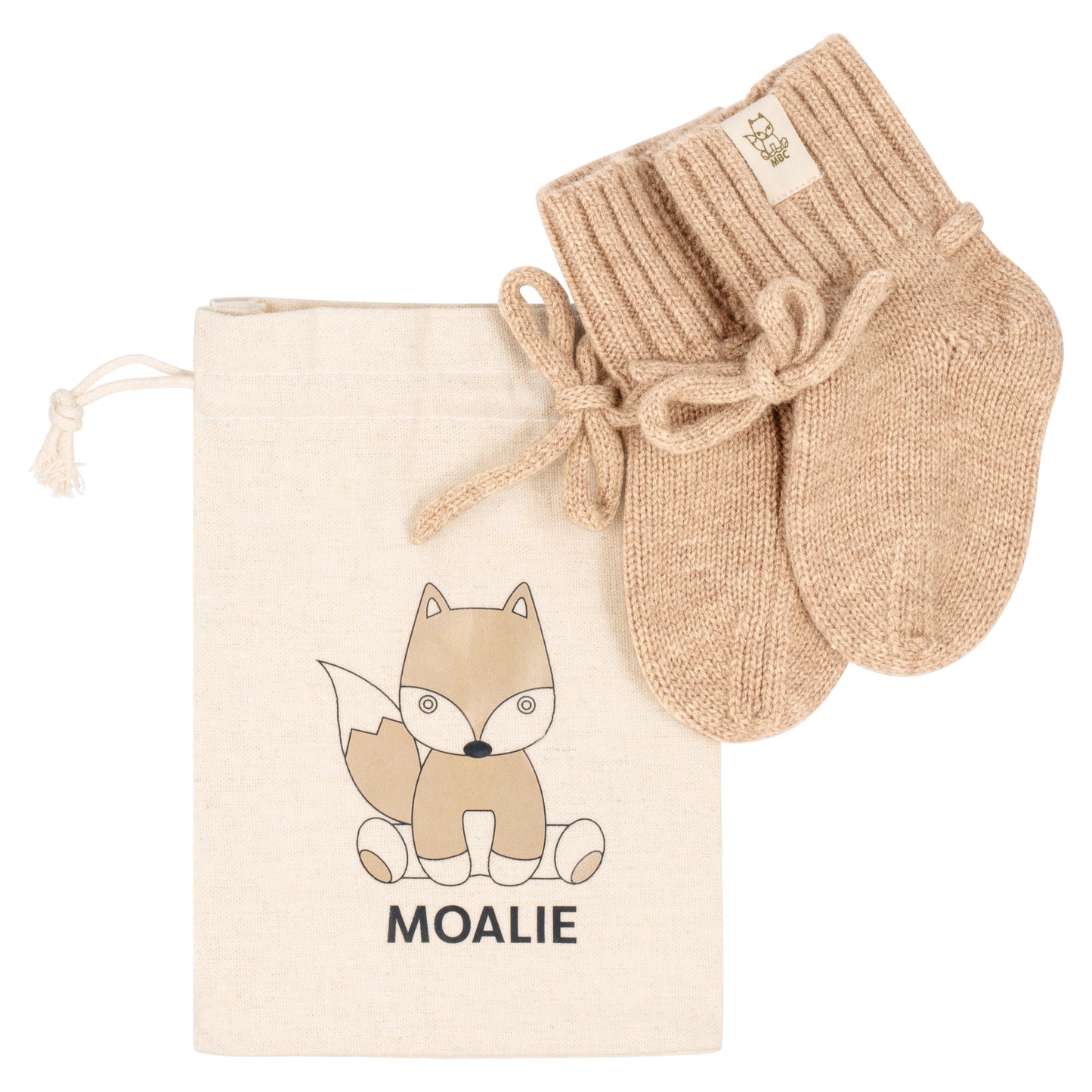 || Moalie || Merino slofjes - Beige