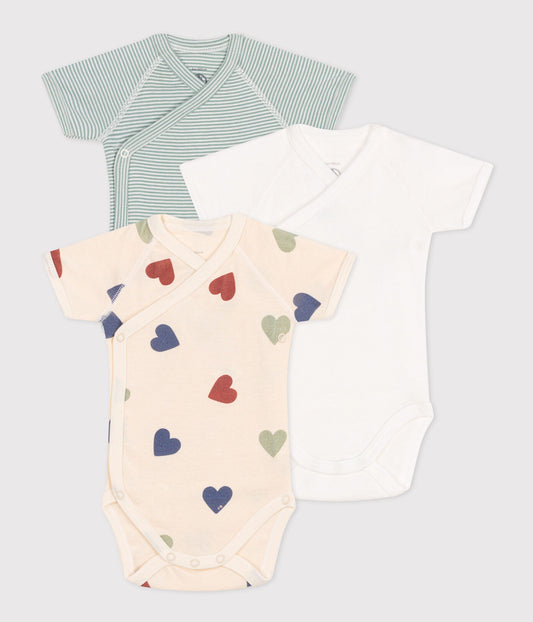 || Petit Bateau || Set overslagromper korte mouwen - Bloem