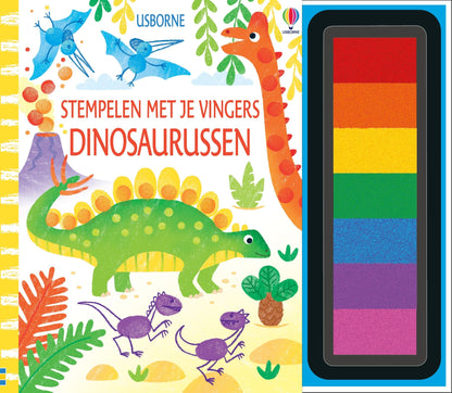 || Usborne || Stempelen met je vingers - Dinosaurussen