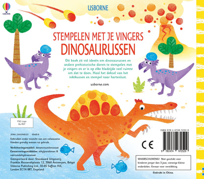 || Usborne || Stempelen met je vingers - Dinosaurussen