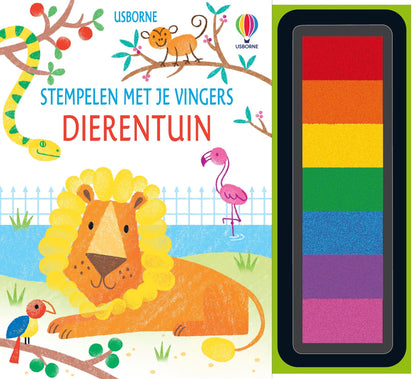 || Usborne || Stempelen met je vingers - Dierentuin