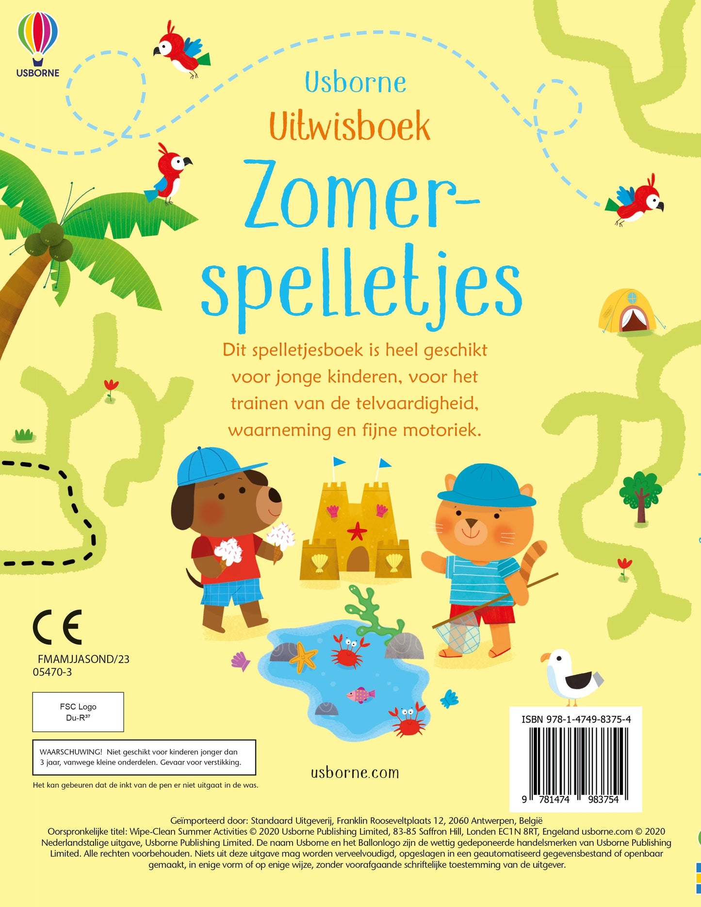 || Usborne || Uitwisboek - Zomerspelletjes