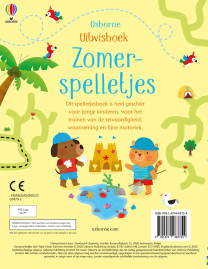 || Usborne || Uitwisboek - Zomerspelletjes