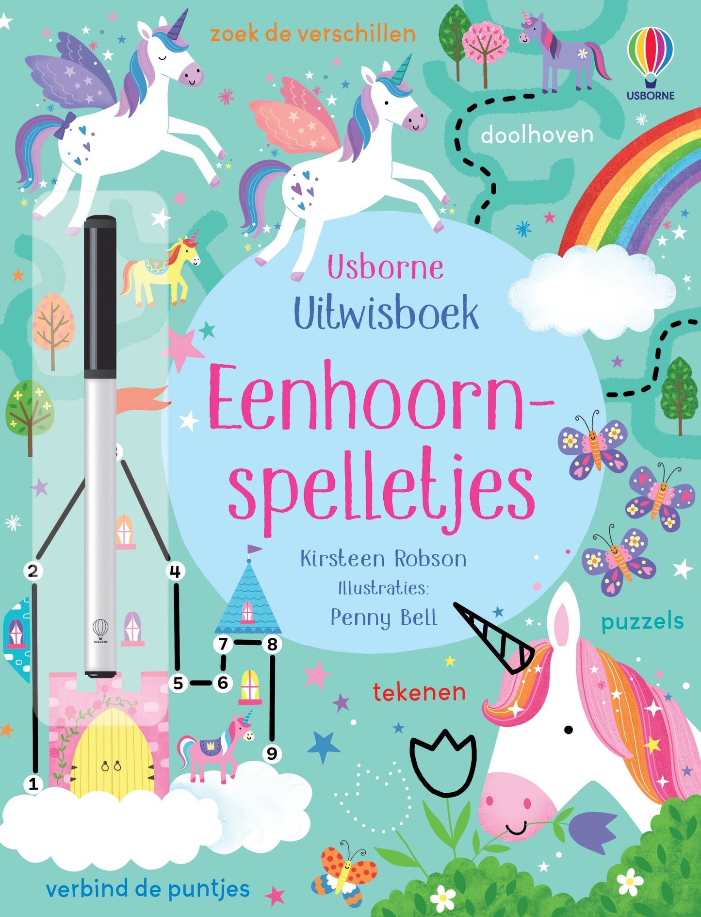 || Usborne || Uitwisboek - Eenhoornspelletjes