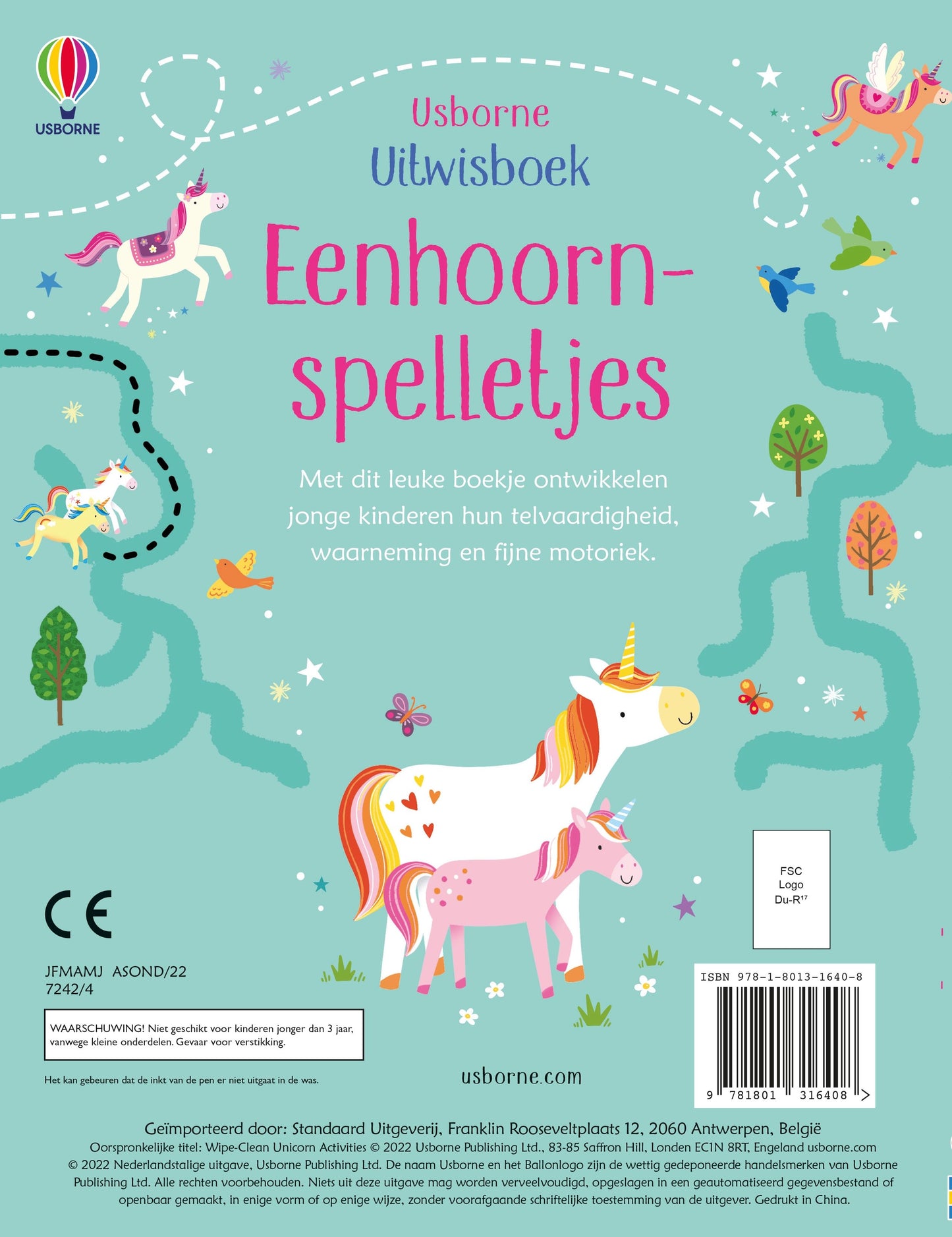 || Usborne || Uitwisboek - Eenhoornspelletjes