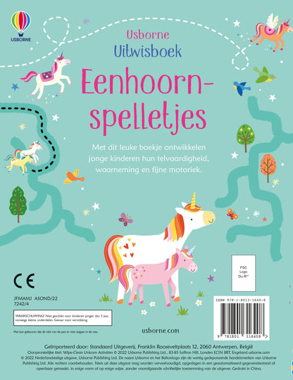 || Usborne || Uitwisboek - Eenhoornspelletjes