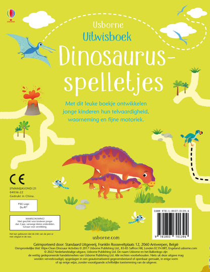 || Usborne || Uitwisboek - Dinosaurusspelletjes