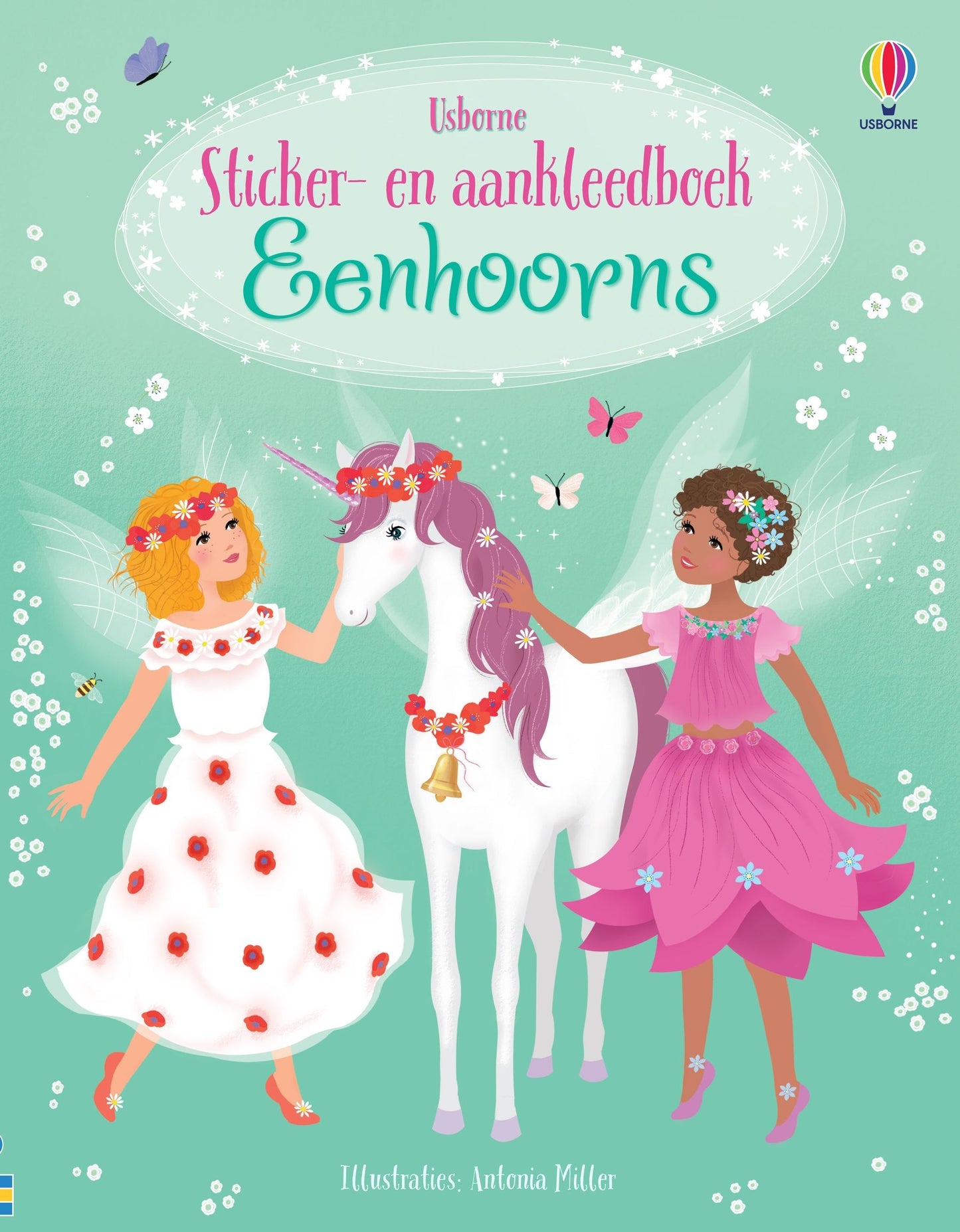 || Usborne || Sticker- & aankleedboek - Eenhoorns