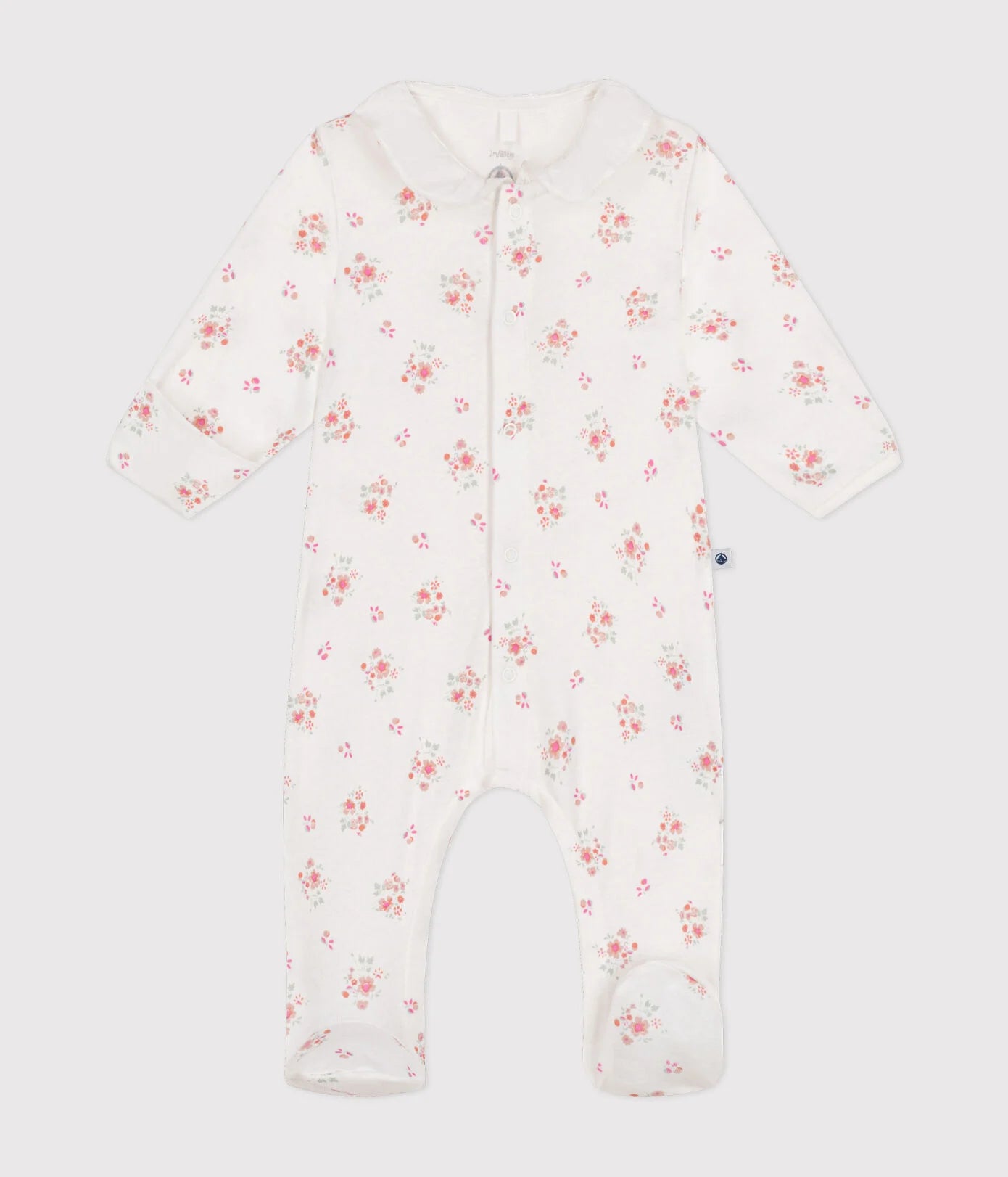 || Petit Bateau || Katoenen boxpak met voetjes - Bloemen