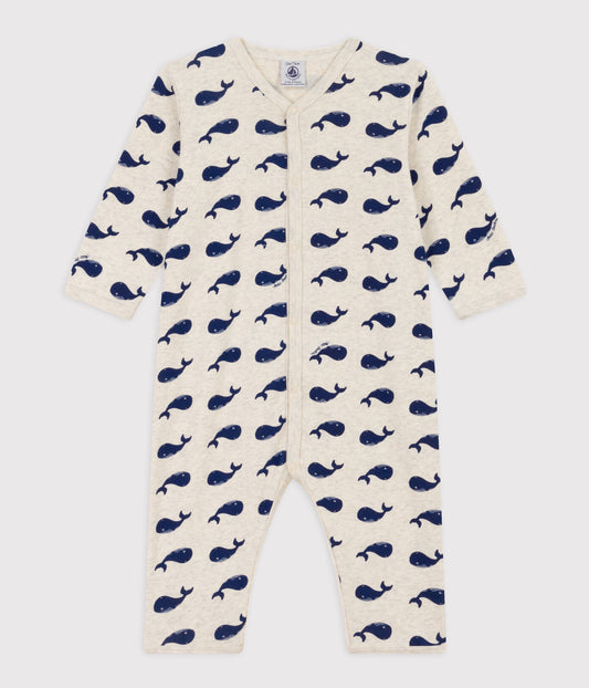 || Petit Bateau || Basis boxpak zonder voetjes - Walvis