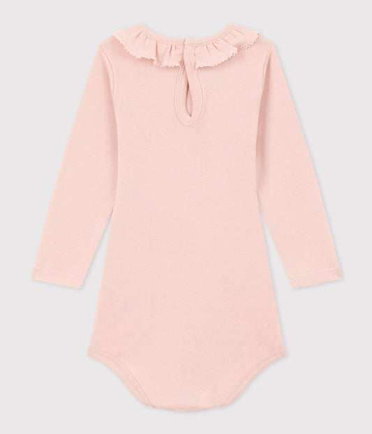 || Petit Bateau || Basis romper met kraagje - Roze