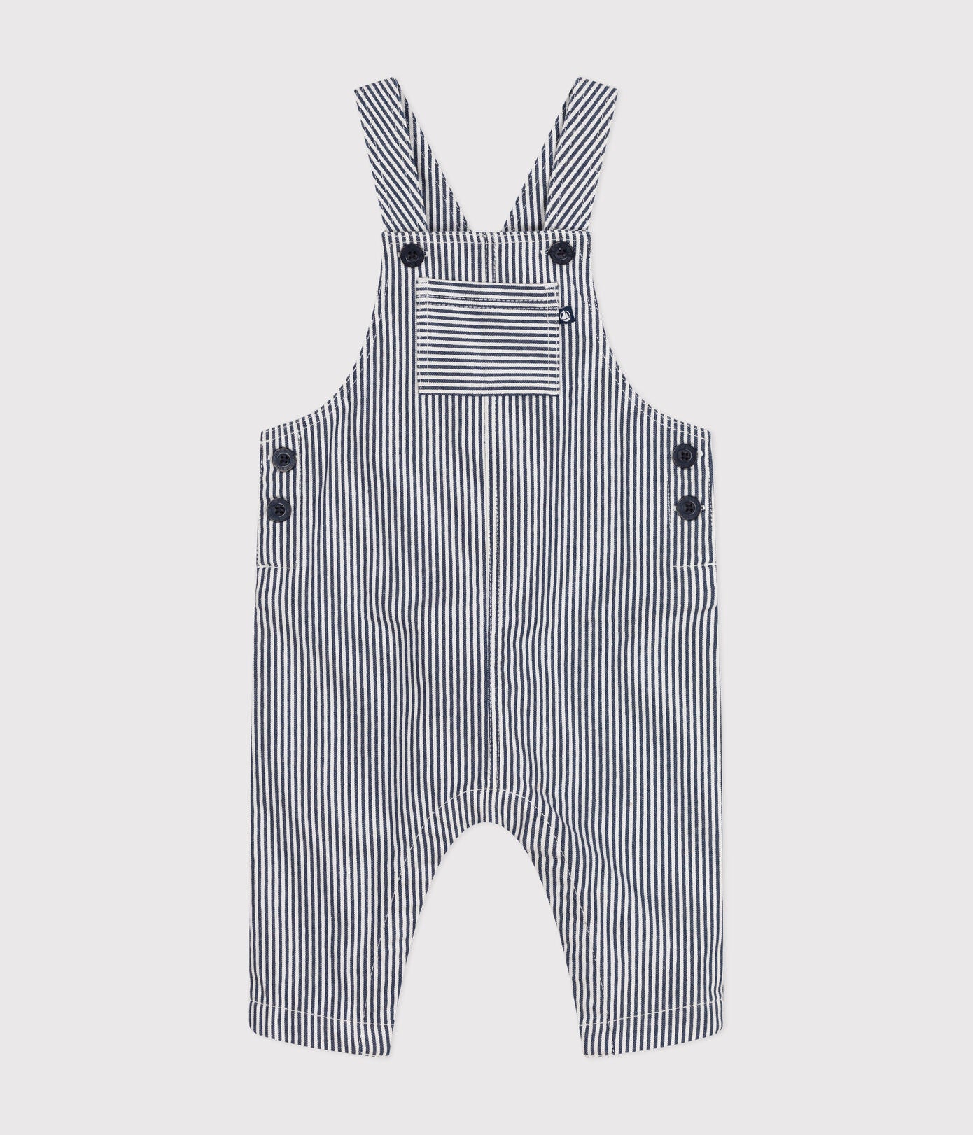 || Petit Bateau || Gestreepte tuinbroek