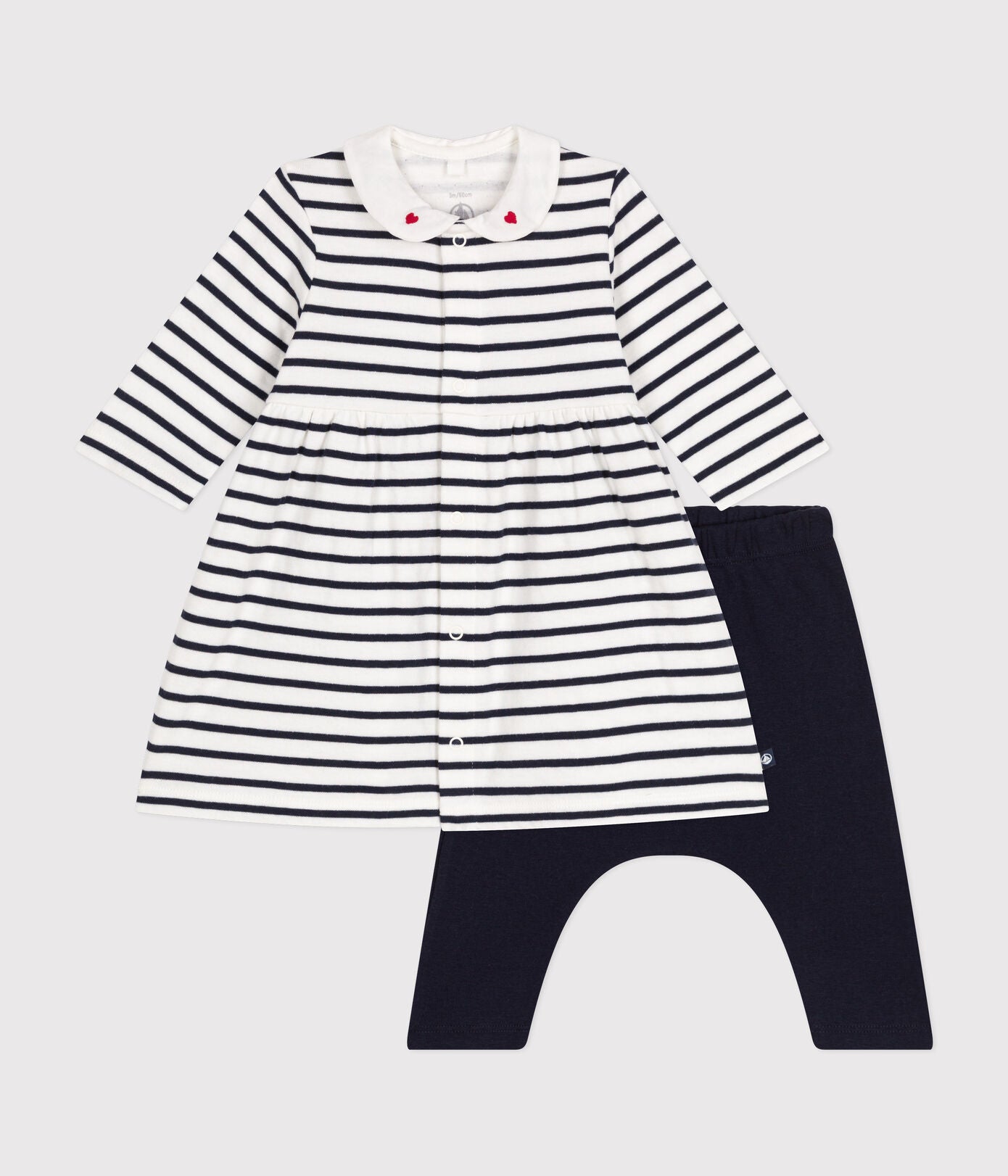 || Petit Bateau || Gestreept jurkje met legging