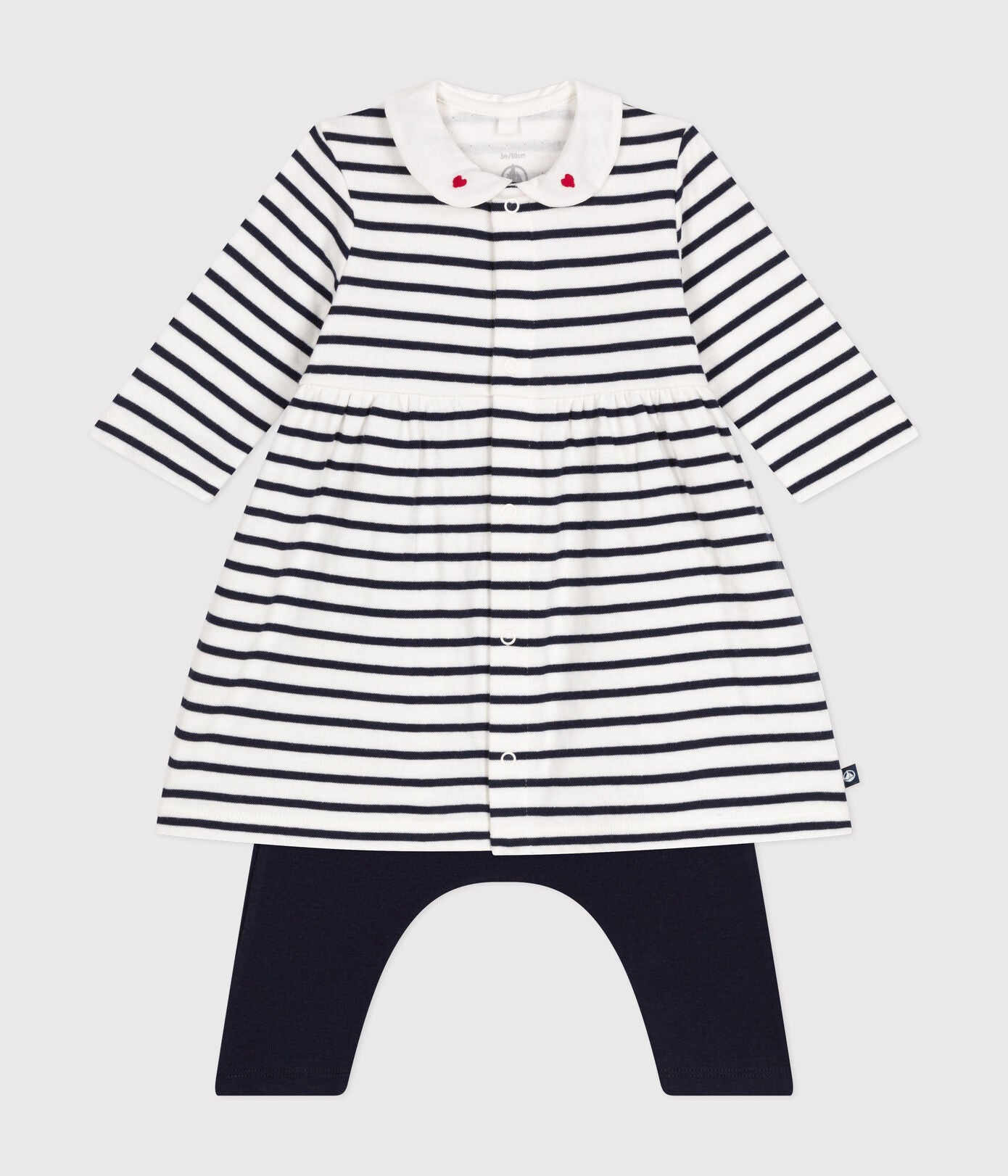 || Petit Bateau || Gestreept jurkje met legging