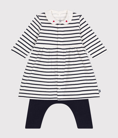 || Petit Bateau || Gestreept jurkje met legging