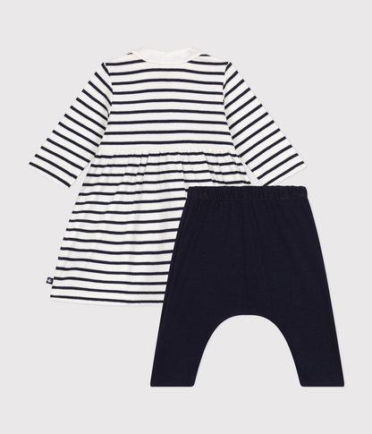 || Petit Bateau || Gestreept jurkje met legging