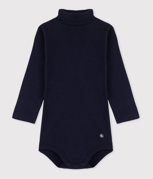 || Petit Bateau || Basis romper met kol - Blauw