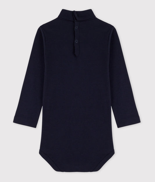 || Petit Bateau || Basis romper met kol - Blauw