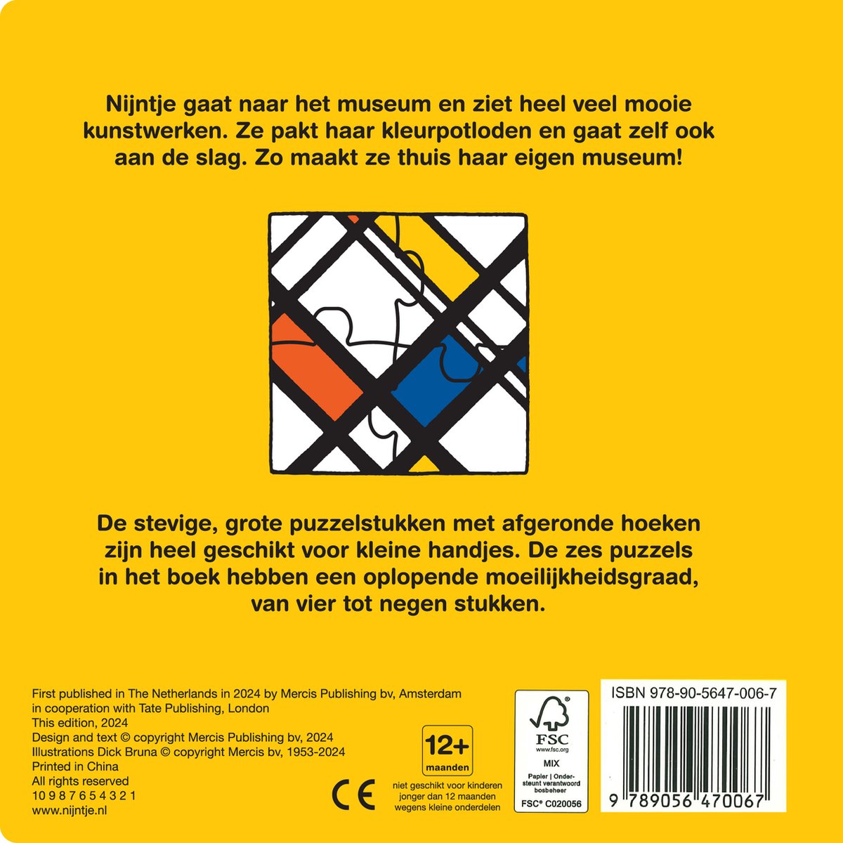 || Dick Bruna || Puzzelboek - Nijntje de kunstenaar