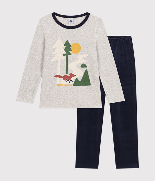 || Petit Bateau || Fluwelen pyjama met vos