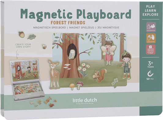 || Little Dutch || Magnetisch speelbord - Forest Friends