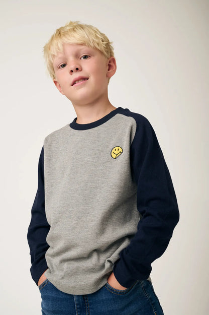 || Tumble ‘N Dry || T-shirt longsleeve met smiley - Val