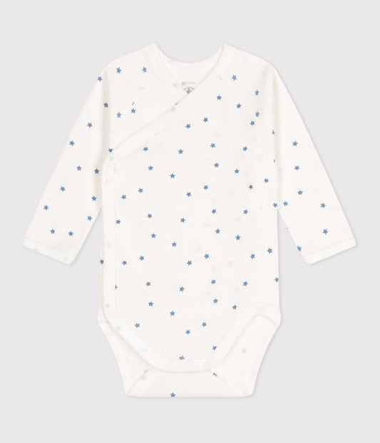 || Petit Bateau || Overslagromper lange mouwen - Sterretjes