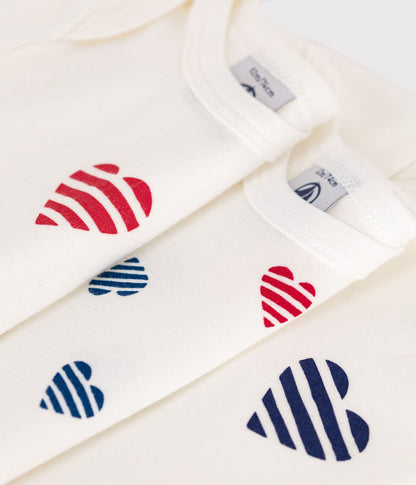 || Petit Bateau || Set romper korte mouw - Harten