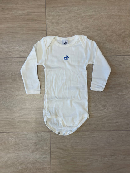 || Petit Bateau || Romper lange mouw los - hond blauw