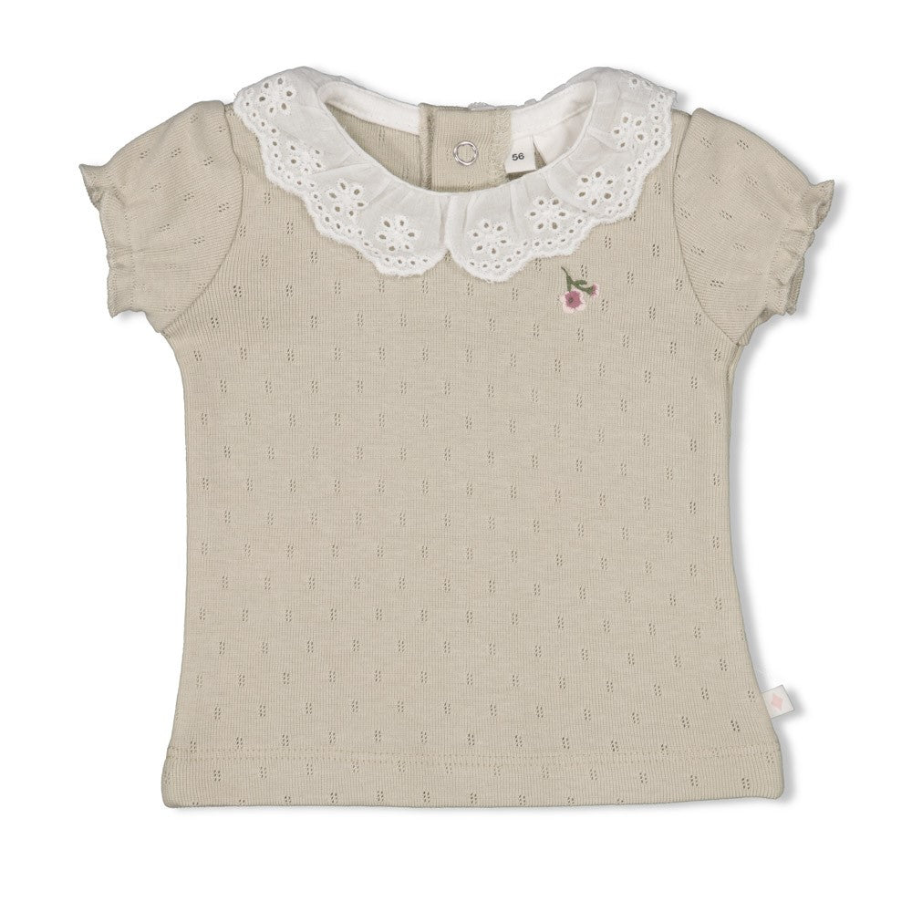 || Feetje || T-shirt met korte mouwen en ajour - Blossom