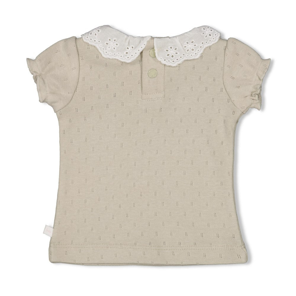 || Feetje || T-shirt met korte mouwen en ajour - Blossom