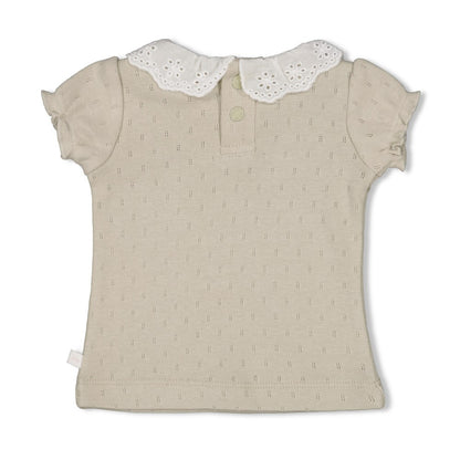 || Feetje || T-shirt met korte mouwen en ajour - Blossom